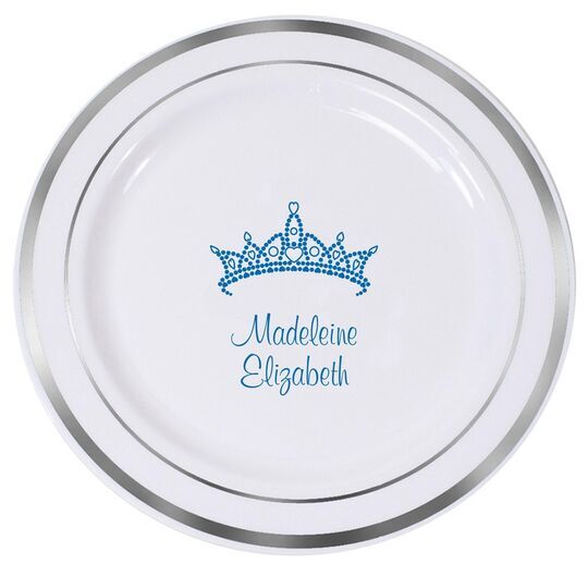 Diamond Crown Premium Banded Plastic Plates